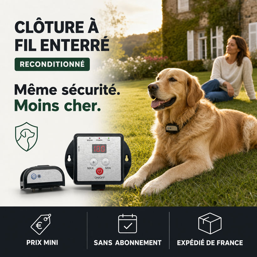 SafeSpace Eco-Choice, clôture anti-fugue reconditionnée PERROWALL : le bénéfice essentiel