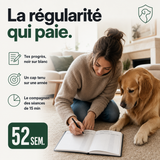 Carnet d'entraînement chien, suivez les progrès PERROWALL : en situation réelle