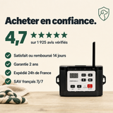 Émetteur SafeZone, boîtier sans fil de rechange PERROWALL : garanties et réassurance