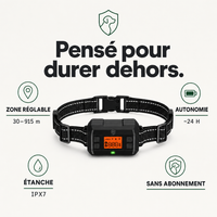 GeoGuard, clôture anti-fugue GPS sans fil ni abonnement PERROWALL : caractéristiques clés