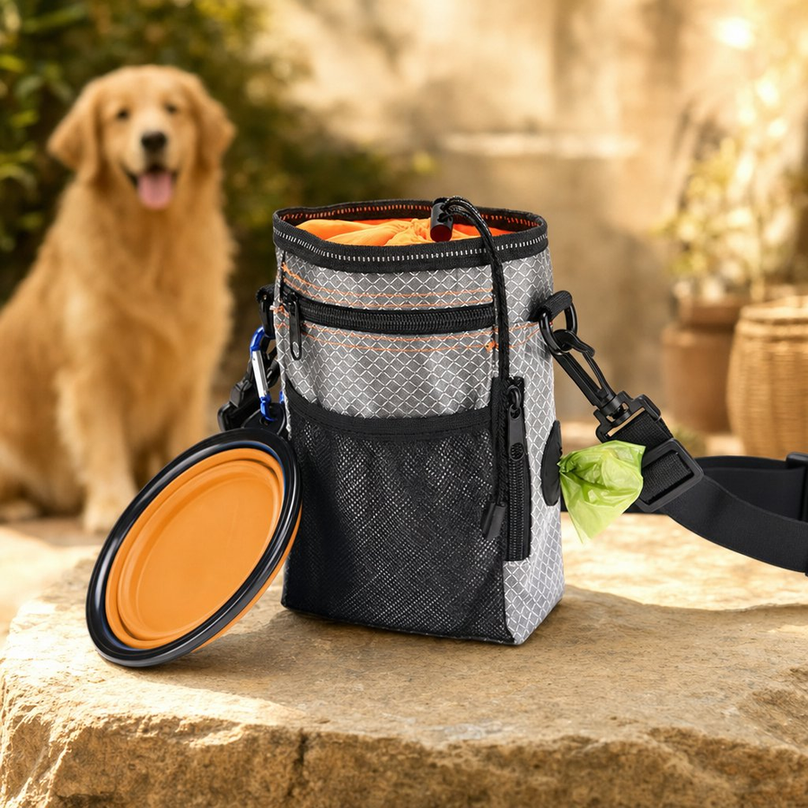 Pochette à friandises chien, récompense au bon moment