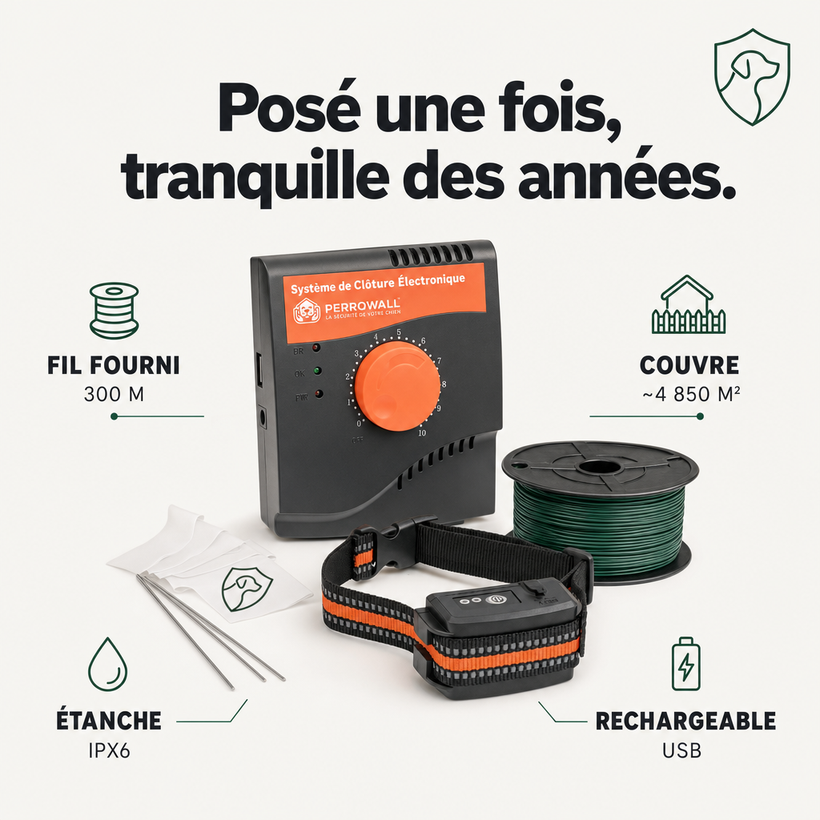 SafeSpace, clôture anti-fugue filaire PERROWALL : caractéristiques clés