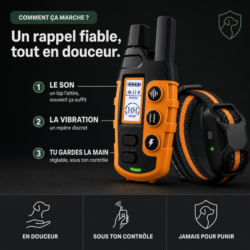 Collier de dressage SecureTouch longue portée — vue 3