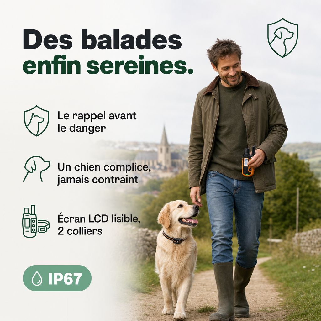 Collier de dressage SecureTouch longue portée
