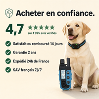 Collier d'éducation SecureTouch Pure sans choc électrique PERROWALL : garanties et réassurance